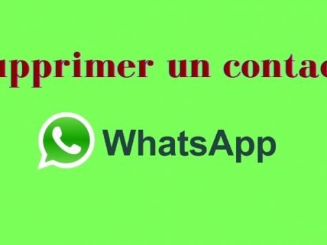 Supprimer un contact WhatsApp